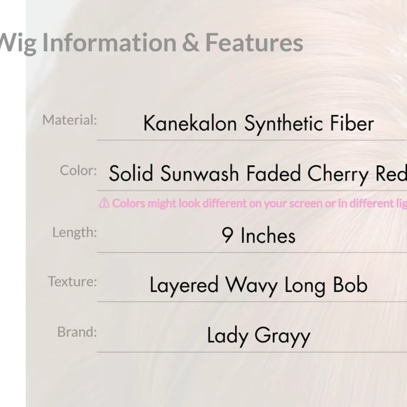 Auburn (Sunwashed Cherry) 9-inch Wavy Bob Wig - Picture 7 of 7